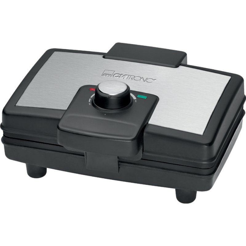 CLATRONIC wafelijzer WA 3606, zwart/roestvrij staal, 800 watt